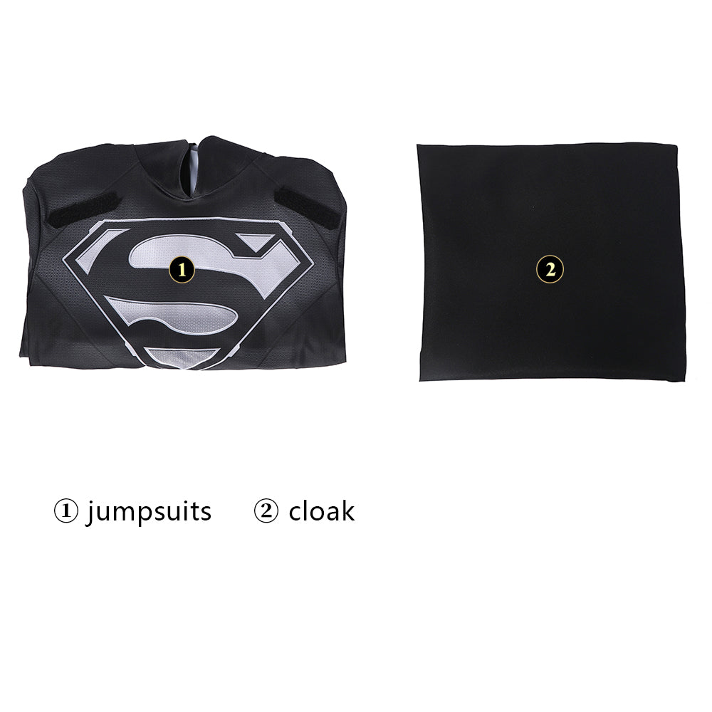 Superman Crisis on Infinite Earths Clark Kent Kids Jumpsuit Cosplay Costumes
