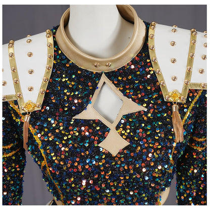 KPop Demon Hunters Rumi Zoey Mira Glitter Black Adult Kids Cosplay Costumes