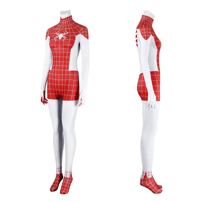 Spider-Man Mary Jane Watson Earth-18119 Crimson She-Devil Jumpsuit Costumes