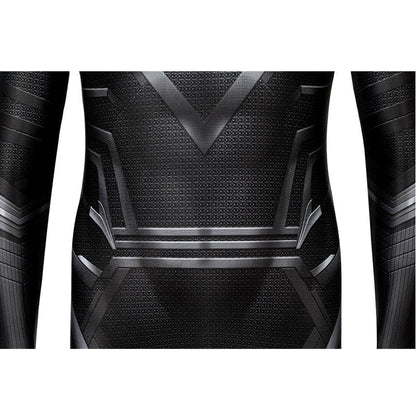 Black Panther Children Jumpsuit with Mask Cosplay Costume