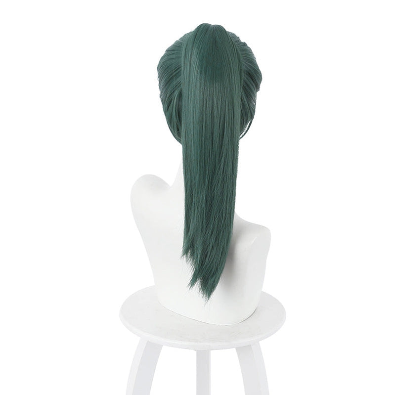 Jujutsu Kaisen Maki Zenin Long Dark Green Cosplay Wigs