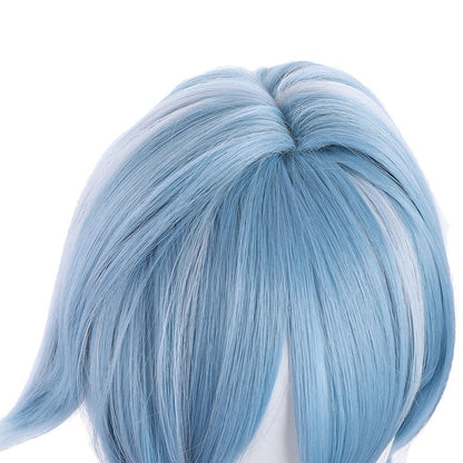 Genshin Impact Eula Blue White Long Cosplay Wigs