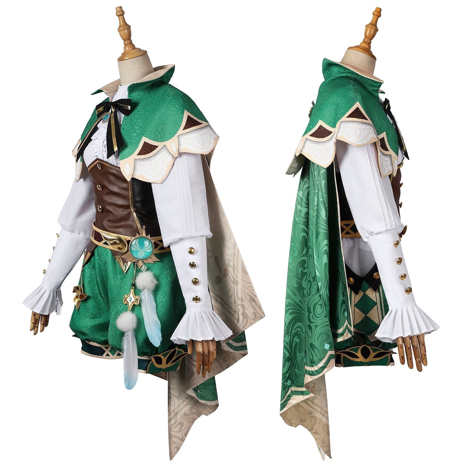 Genshin Impact Venti Gradient Full Set Top Level Cosplay Costumes