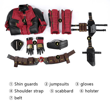 Deadpool 3 Deadpool & Friend Wade Wilson Full Set Cosplay Costumes