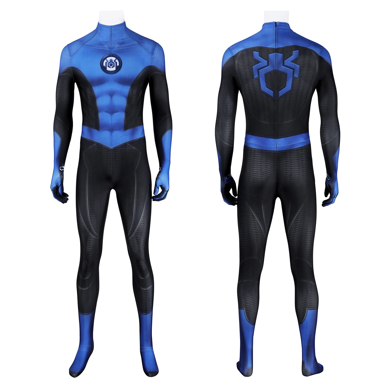 Marvel's Spider-Man 2 New Blue Suit Male Jumpsuit Cosplay Costumes