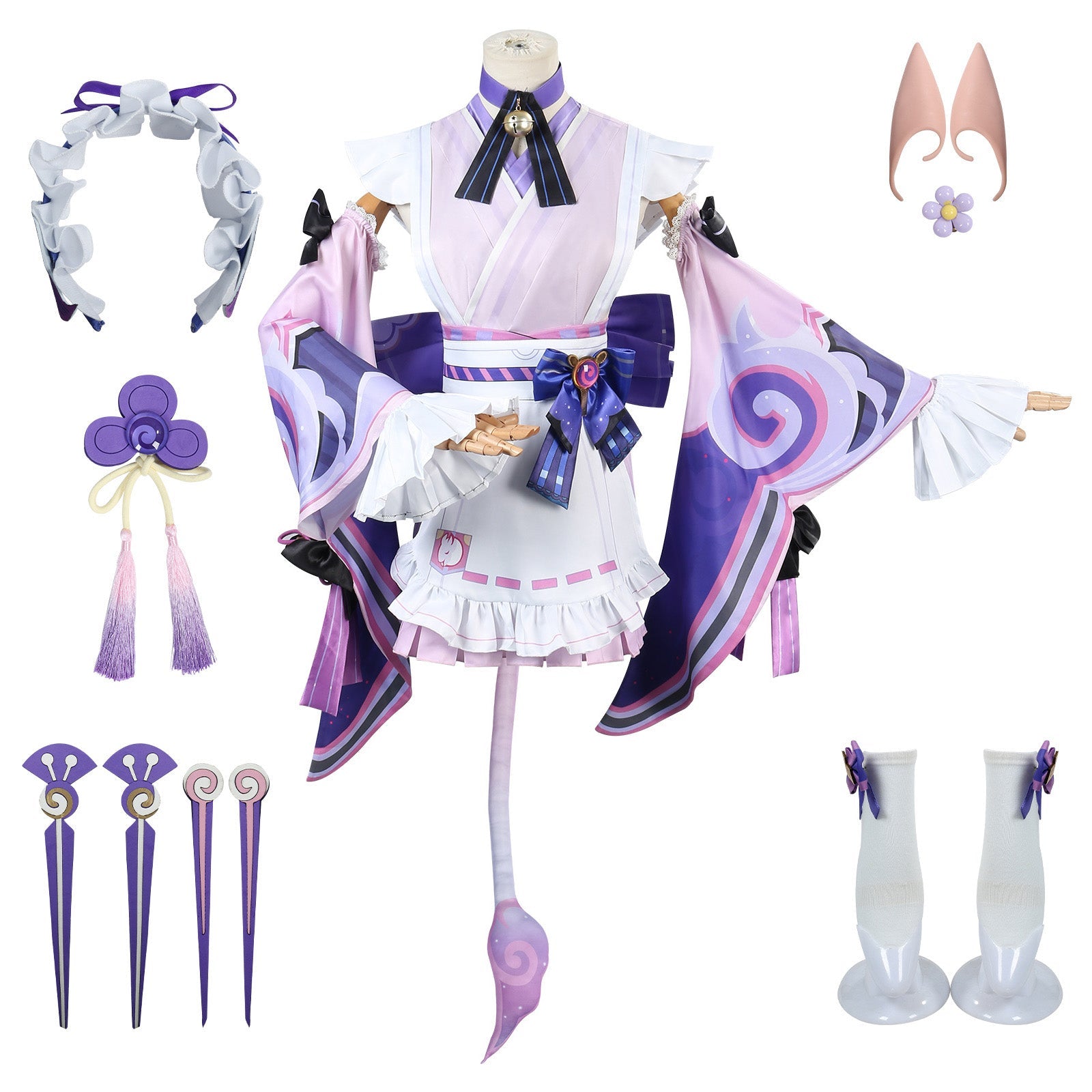 Genshin Impact Liyue Yumemizuki Mizuki Fullset Cosplay Costumes