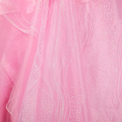 Wicked Part One Galinda Female Dress with Crown Cosplay Costumes