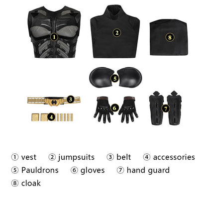 The Dark Knight Rises Batman Bruce Wayne Top Level Cosplay Costumes