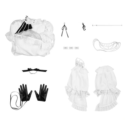 omgcos Game Wuthering Waves Phrolova White Dress Cosplay Costume