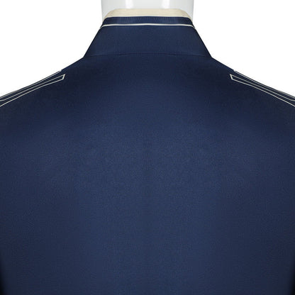 Wicked: For Good Prince Fiyero Navy Blue Suit Cosplay Costumes