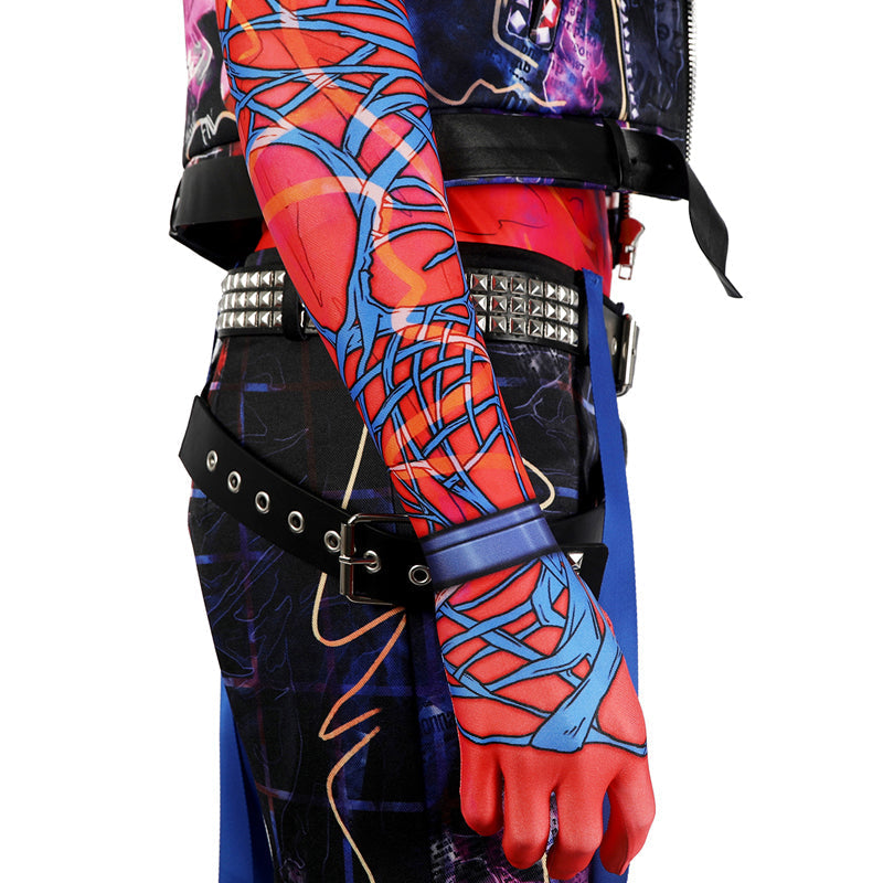Spider-Man Across The Spider-Verse Spider-Punk Hobart Hobie Brown Full Set Costumes