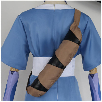 Avatar: The Last Airbender Katara Blue Dress Outfit Cosplay Costumes