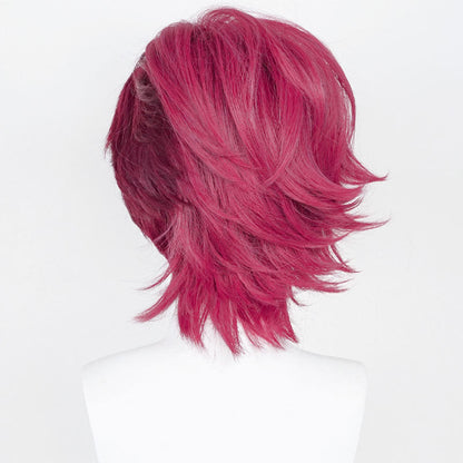 LOL Arcane Vi Short Rose Red Cosplay Wigs