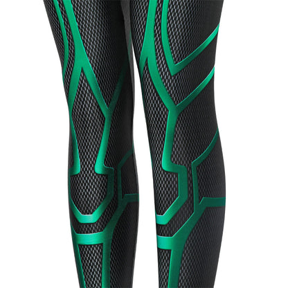 Thor 3 Ragnarok Trailer Hela Jumpsuit with Cloak Cosplay Costumes
