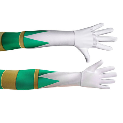 Mighty Morphin Power Rangers Yamato Tribe Knight Burai Green Kids Costumes