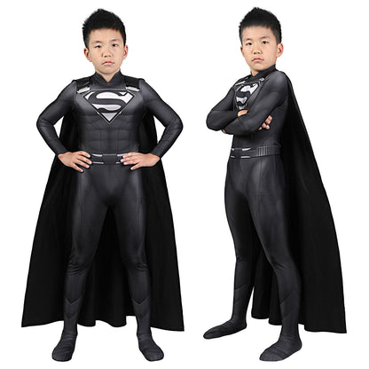 Superman Crisis on Infinite Earths Clark Kent Kids Jumpsuit Cosplay Costumes