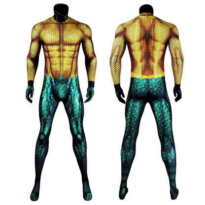 Aquaman 2 The Lost Kingdom Arthur Curry Male Jumpsuit Cosplay Costumes