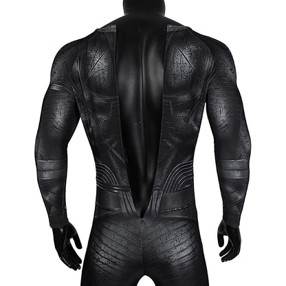 Comics Black Adam Male Jumpsuit with Hooded Cloak Costumes
