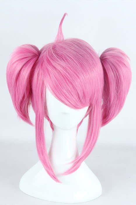 35cm Pink League Of Legends Star Guardian LUX Cosplay Wig