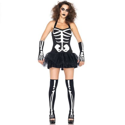 Halloween women Vampire costumes sexy cosplay skirt  vampire makeup dress