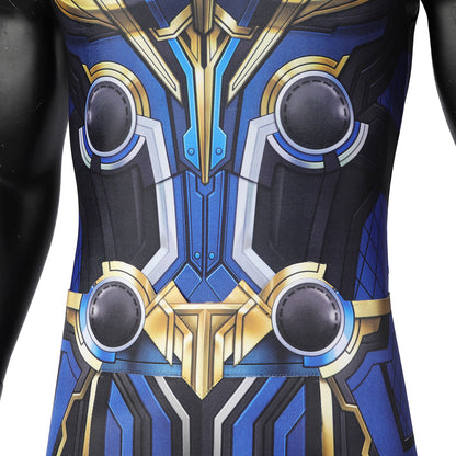 Thor 4 Love and Thunder Male Sleeveless Jumpsuit with Cloak Costumes