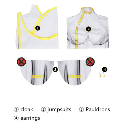 X-Men '97 Ororo Munroe Storm Jumpsuit Cosplay Costumes