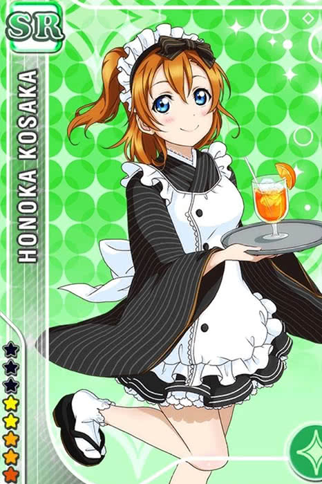 Love Live! Anime Cosplay Costumes Maid Uniforms Black and White Dresses