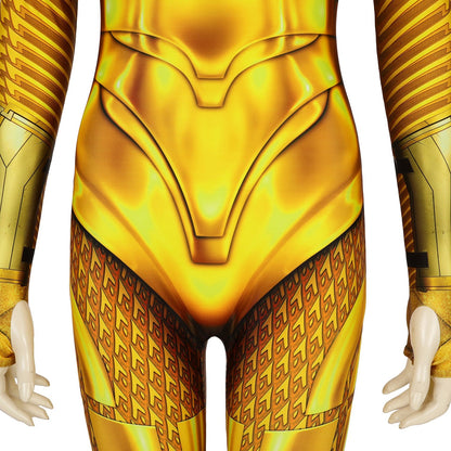 Wonder Woman 1984 WW84 Diana Prince GOLDEN ARMOR Jumpsuit Cosplay Costumes