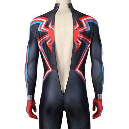 Spider-Man Miles Morales 2099 Suit Male Hoodie Jumpsuit Costumes