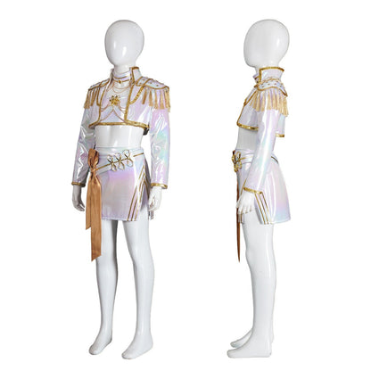 KPop Demon Hunters Rumi Zoey Mira Iridescent Leather Cosplay Costumes