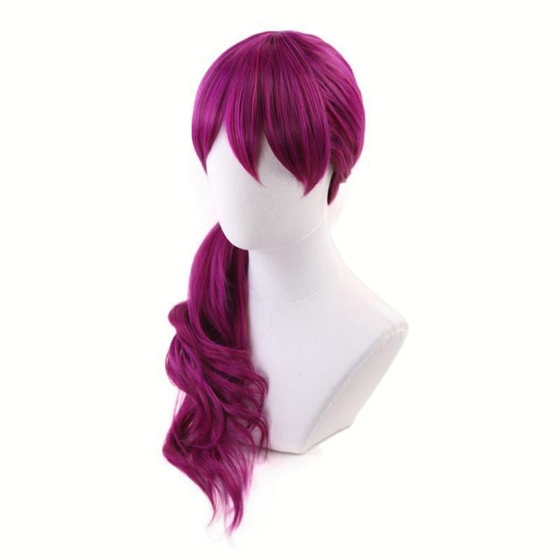 LOL KDA Evelynn Long Braid Hotpink Cosplay Wigs