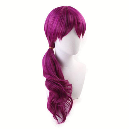 LOL KDA Evelynn Long Braid Hotpink Cosplay Wigs