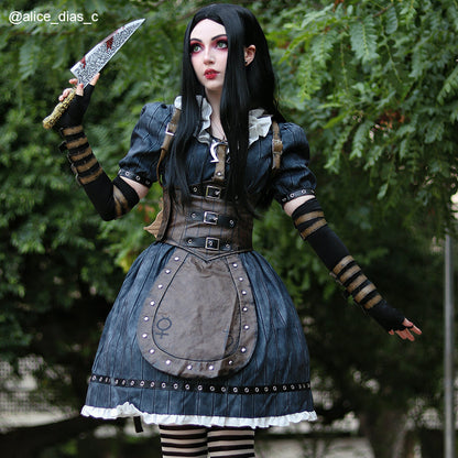 Alice: Madness Returns Alice Liddell Cosplay Halloween Party Outfits