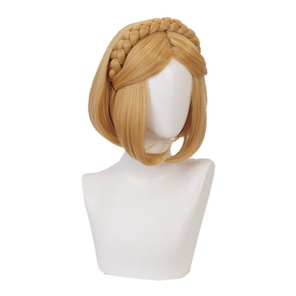 The Legend of Zelda Breath of the Wild Princess Zelda Short Blonde Cosplay Wigs