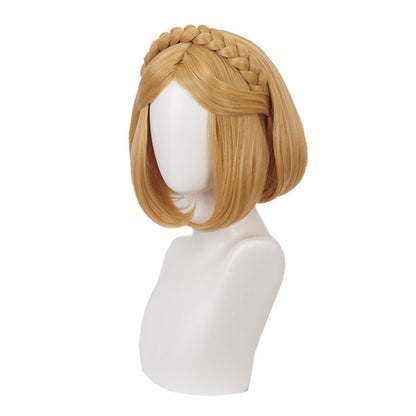The Legend of Zelda Breath of the Wild Princess Zelda Short Blonde Cosplay Wigs