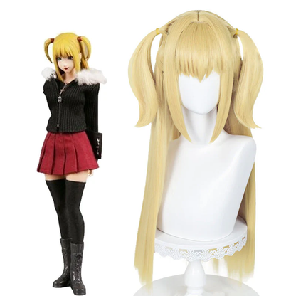 omgcos Death Note Misa Amane Blonde Halloween Cosplay Wig