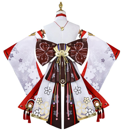 Genshin Impact Guuji Yae Miko Cosplay Costume