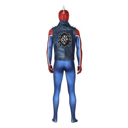 Spider-Man PS4 Peter Parker Jumpsuit Punk Jacket Cosplay Costume