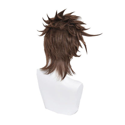JoJo's Bizarre Adventure Battle Tendency Joseph Joestar Brown Cosplay Wigs