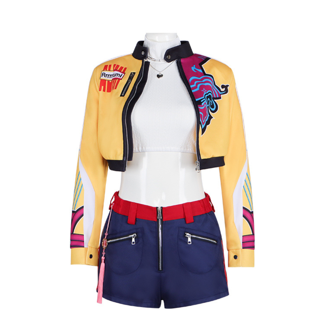 In Stock Kpop Girl Rumi Cosplay Costume - High-Quality & Complete Set (S-XXXL)