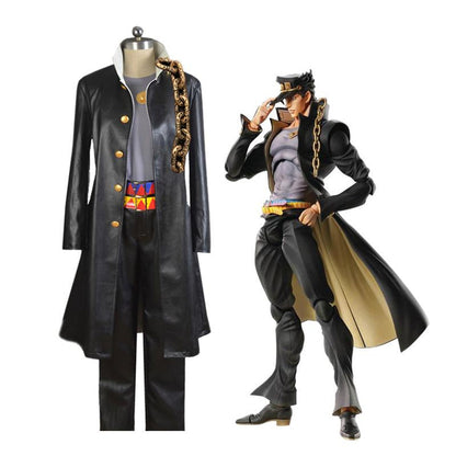JoJo's Bizarre Adventure Kujo Jotaro Cosplay Costume with Hat