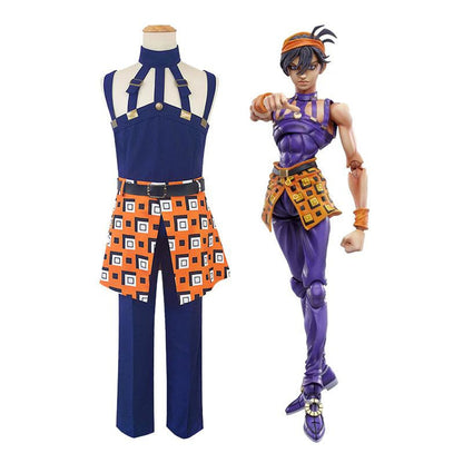 JoJo's Bizarre Adventure Golden Wind Narancia Ghirga Cosplay Costume