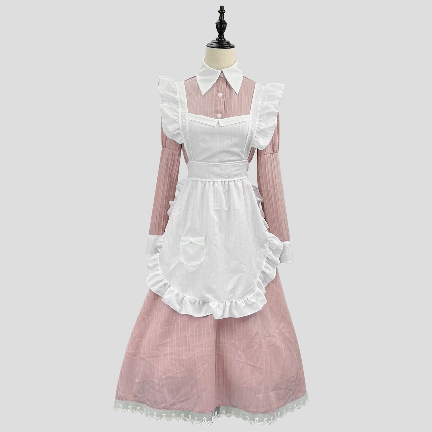 Traditional Britain Long Maid Outfit Plus Dress Cosplay Costume