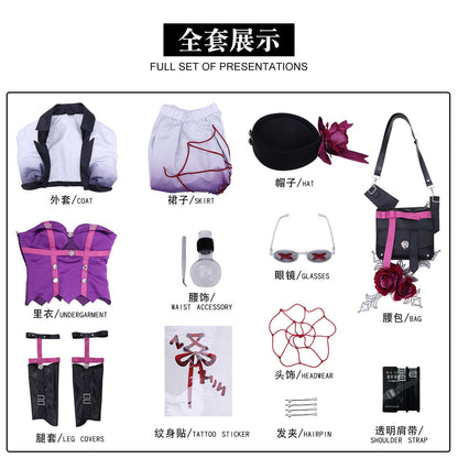 Game Identity V Silver Antimony Doctor Emily Dyer Cosplay Costumes