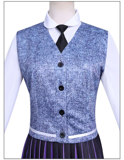 Wednesday 2 Addams Nevermore Academy Purple Uniform Adult Kids Costumes