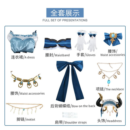 Genshin Impact Nilou Daily Outfit Linkage Dress Cosplay Costumes