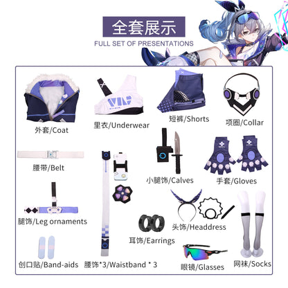 Game Honkai: Star Rail Silver Wolf Fullset Cosplay Costumes