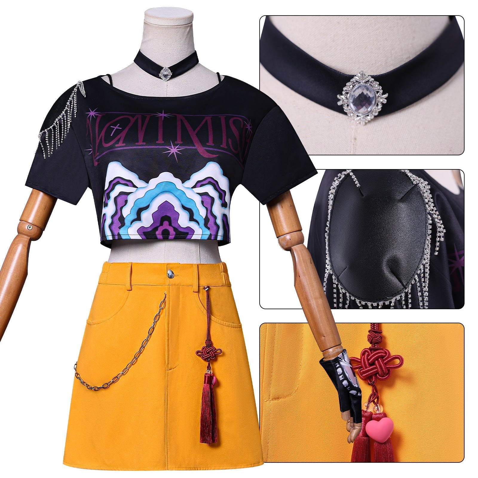 KPop Demon Hunters Mira Outfit Fullset Adult Kids Cosplay Costumes