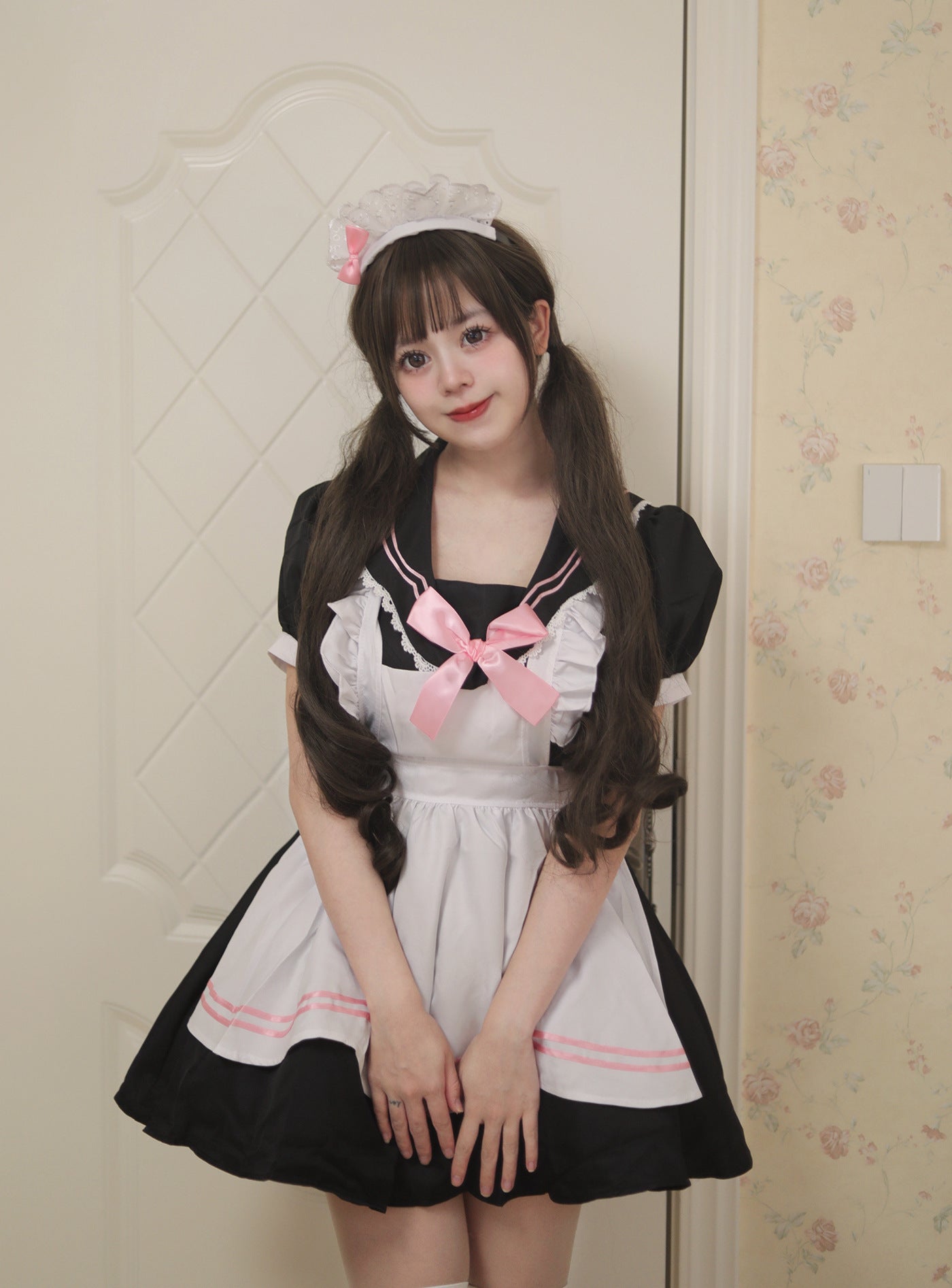 High School JK Uniform Sailor Collar Maid Outfit Cosplay Costume