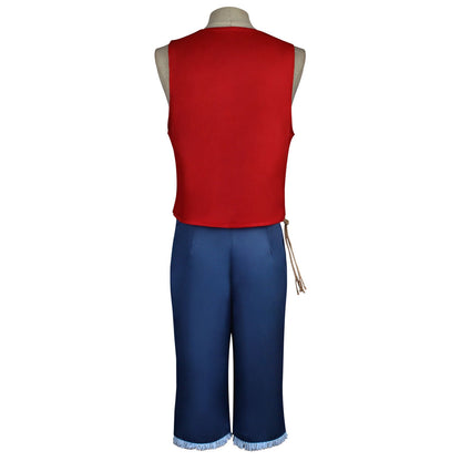 Anime Navigation Film Monkey D. Luffy Red Vest Cosplay Costumes